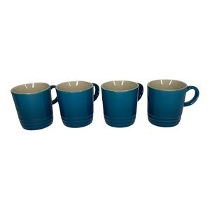 Le Creuset Set of 4 3.5oz Espresso Mug Second Choix - Deep Teal